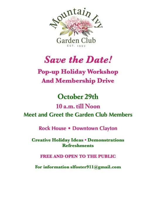 Pop-up Holiday Workshop and Membership Drive
