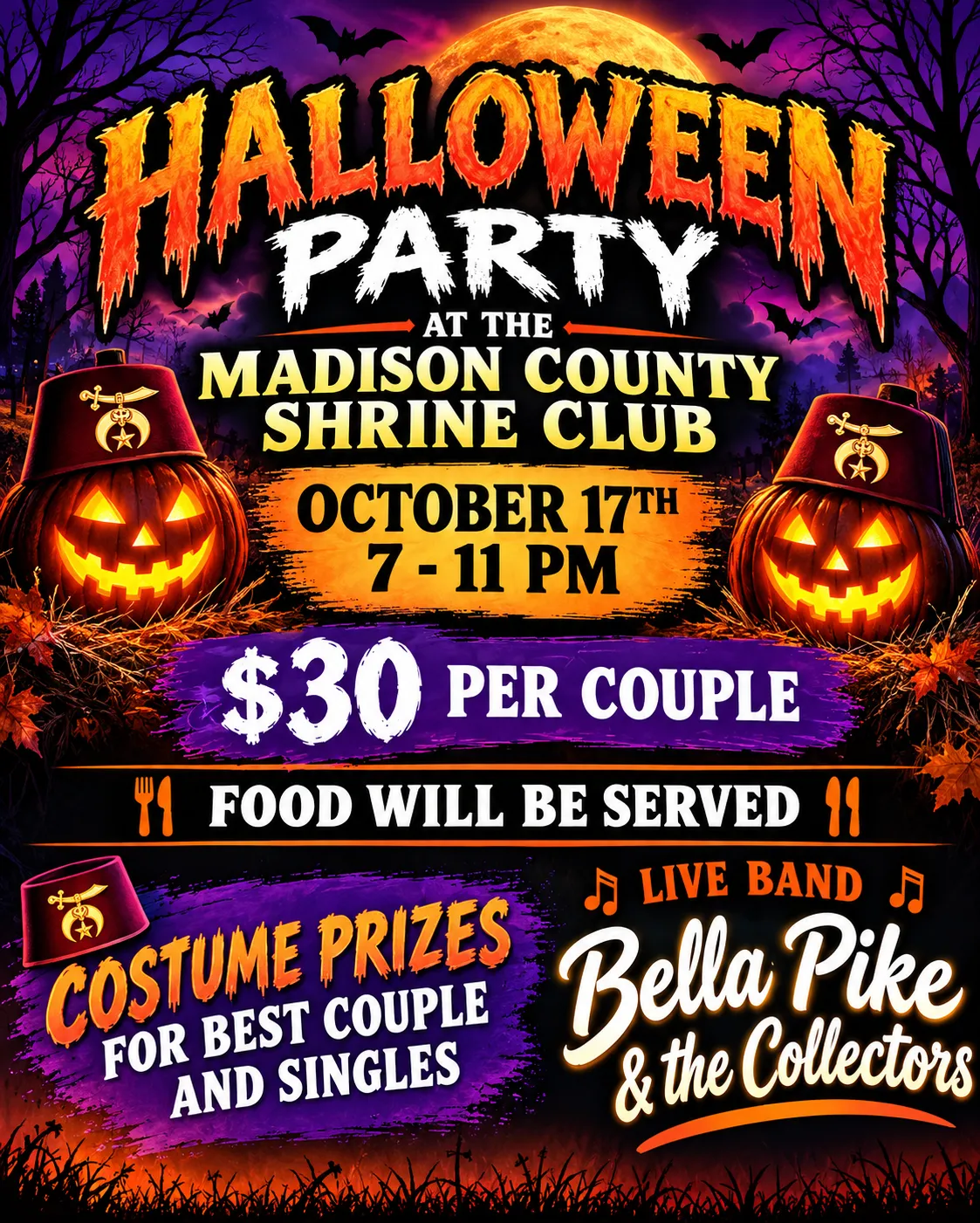 Halloween Party at the Shrine Club