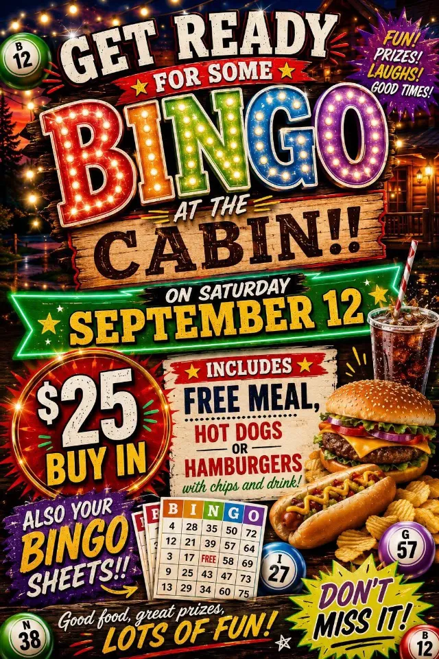 Bingo at the Cabin