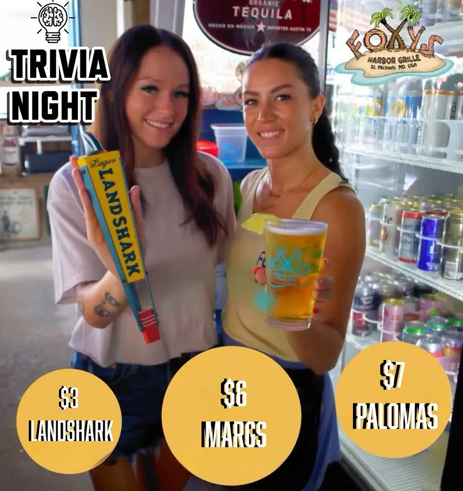 Trivia at Foxys! 💡🧠✨