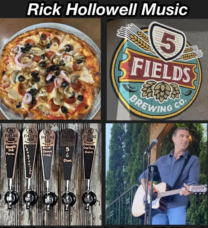 Rick Hollowell in the brewery courtyard