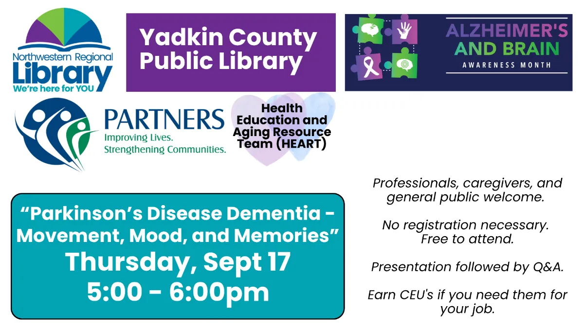 Partners Health: "Parkinson’s Disease Dementia - Movement, Mood, and Memories"