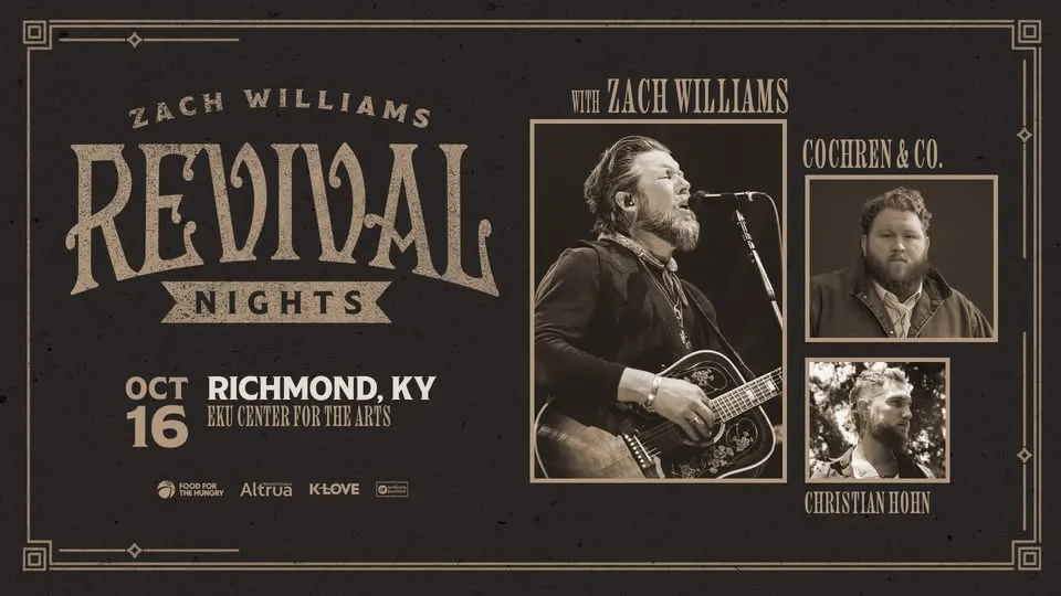 Zach Williams' Revival Nights Tour 2026 - Richmond, KY
