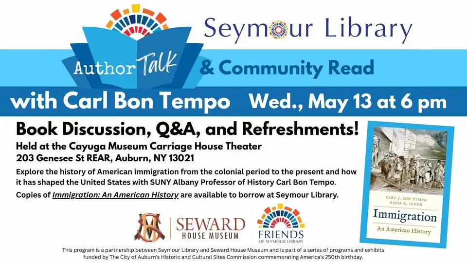 Community Read & Discussion: Immigration: An American History by Carl Bon Tempo
