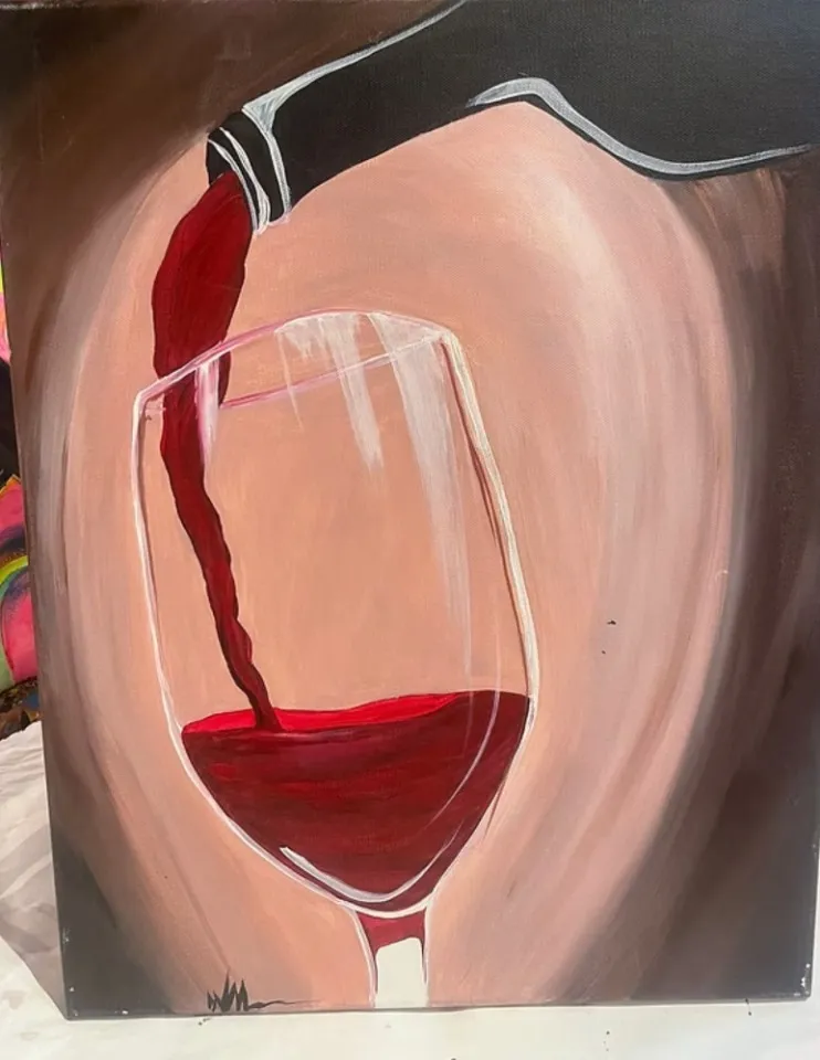 Adult/Teen Art Class - Wine Pour