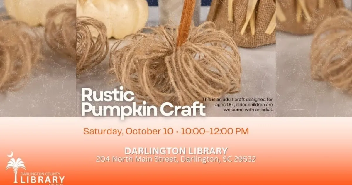 Rustic Pumpkin Adult Craft