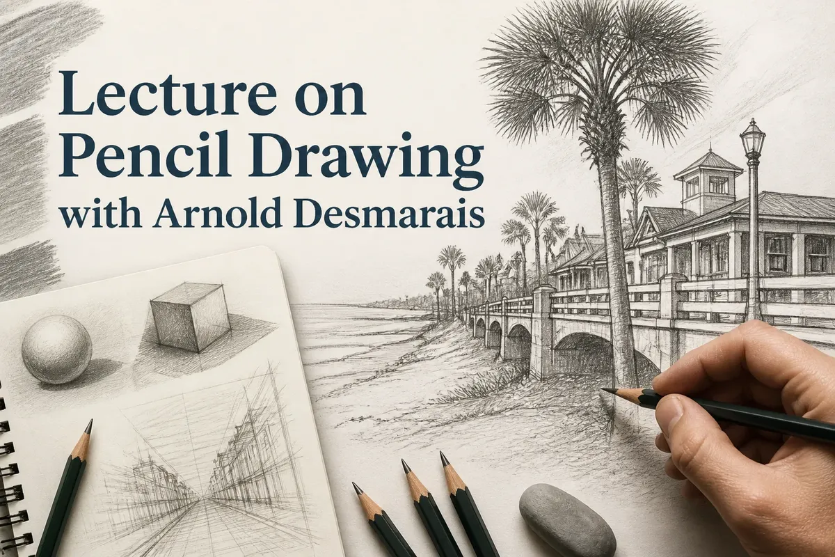 Lecture on Pencil Drawing with Arnold Desmarais