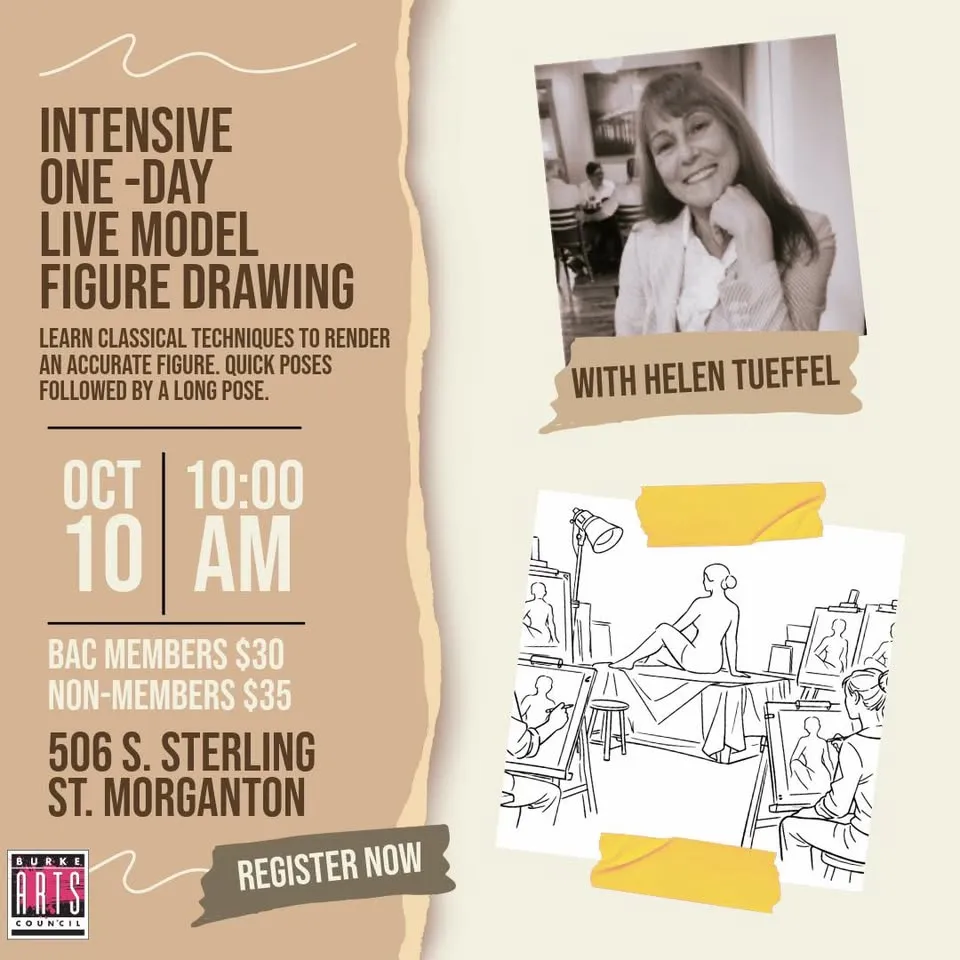 Intensive One-Day Live Model Figure Drawing with Helen Tueffel