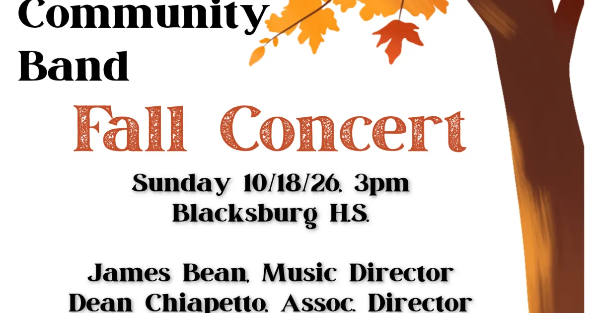 Blacksburg Community Band – Fall Concert 2026