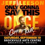 Jeff Leeson Comedy Tour