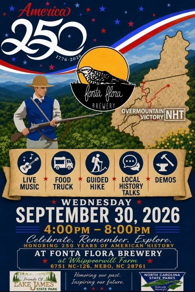 Overmountain Victory Celebration at Fonta Flora Whippoorwill Farm