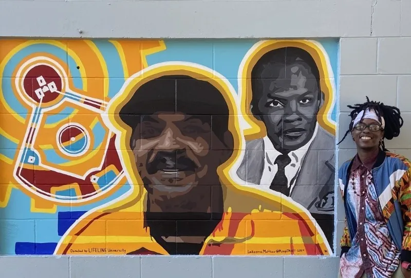 Coach Lorenzo Hamilton Sr. Mural