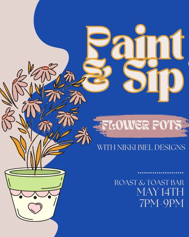 Paint & Sip Flower Pots