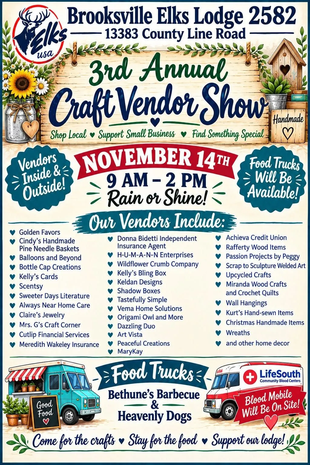 Elks 3rd Annual Craft & Vendor Show