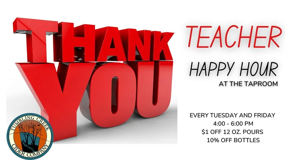 Teacher Happy Hour - EVERY Tuesday and Friday!