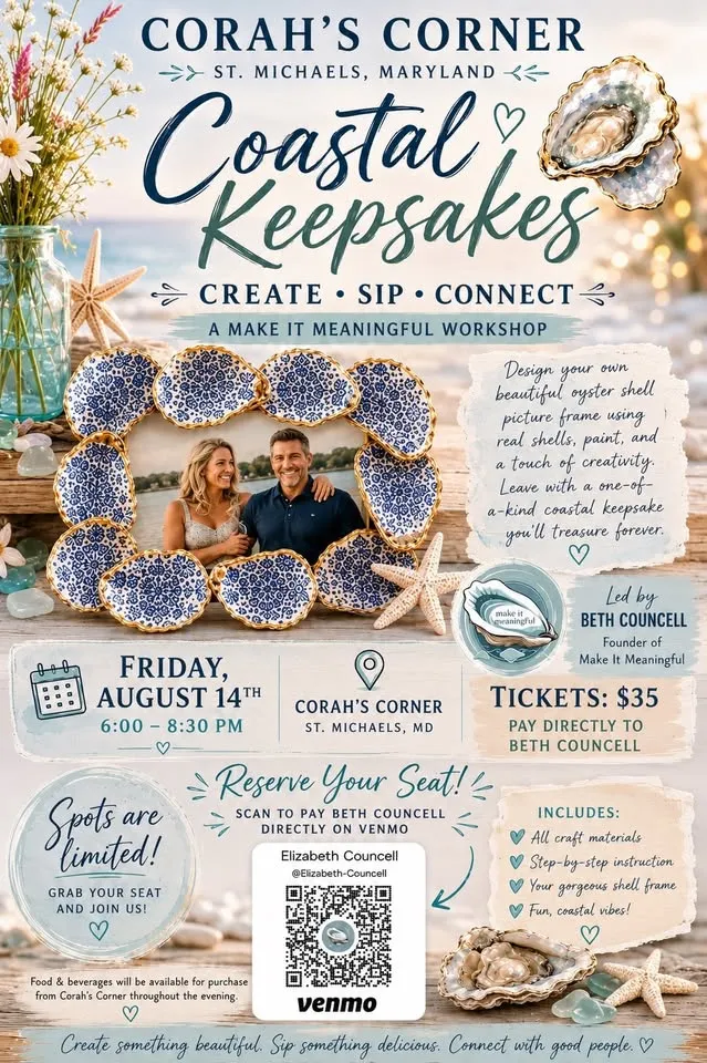 ๐ฆชCoastal Keepsakes- a crafting night @Corahโs!