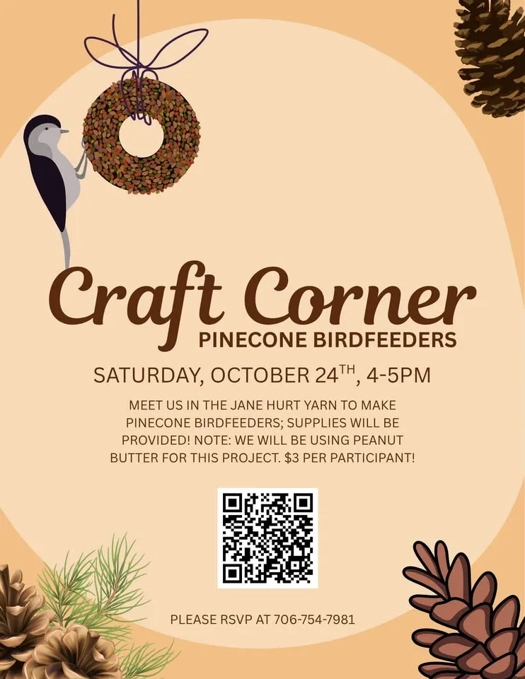Craft Corner: Pinecone Birdfeeders