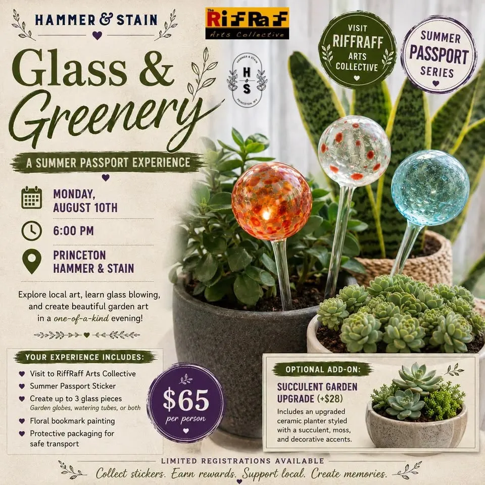 Glass & Greenery: A Summer Passport Experience