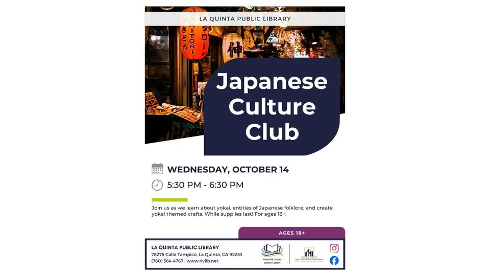 Single Place Template Japanese Culture Club