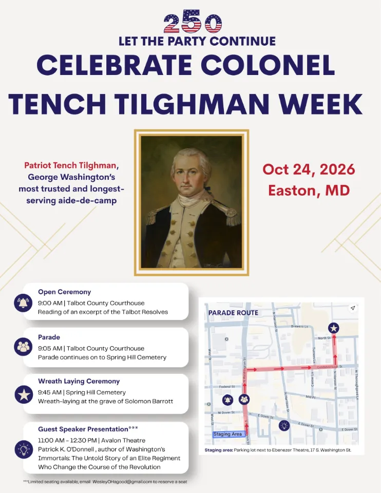 Colonel Tench Tilghman Week