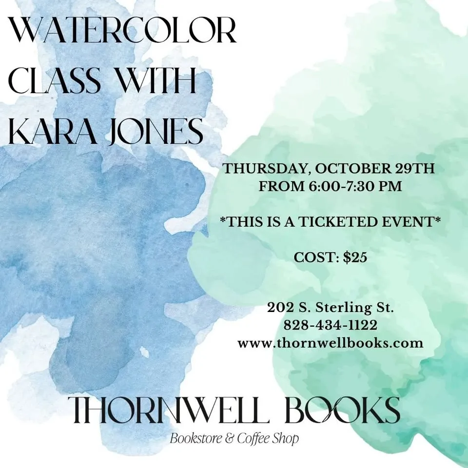 *SOLD OUT* Watercolors with Kara Jones