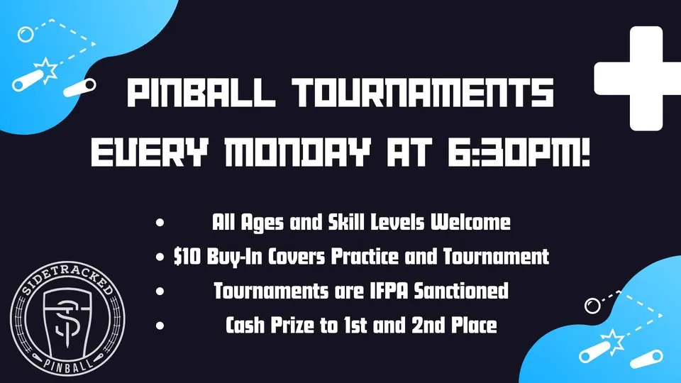 Sidetracked Weekly Pinball Tournament