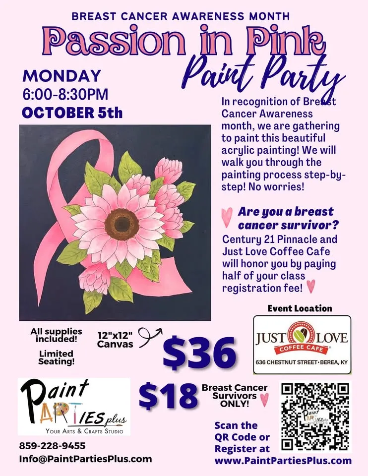 Passion in Pink Paint Party - Breast Cancer Awareness