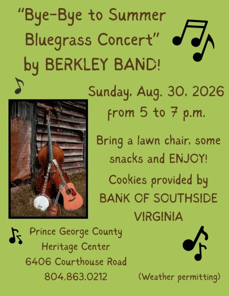 Bye-Bye Summer Bluegrass Concert
