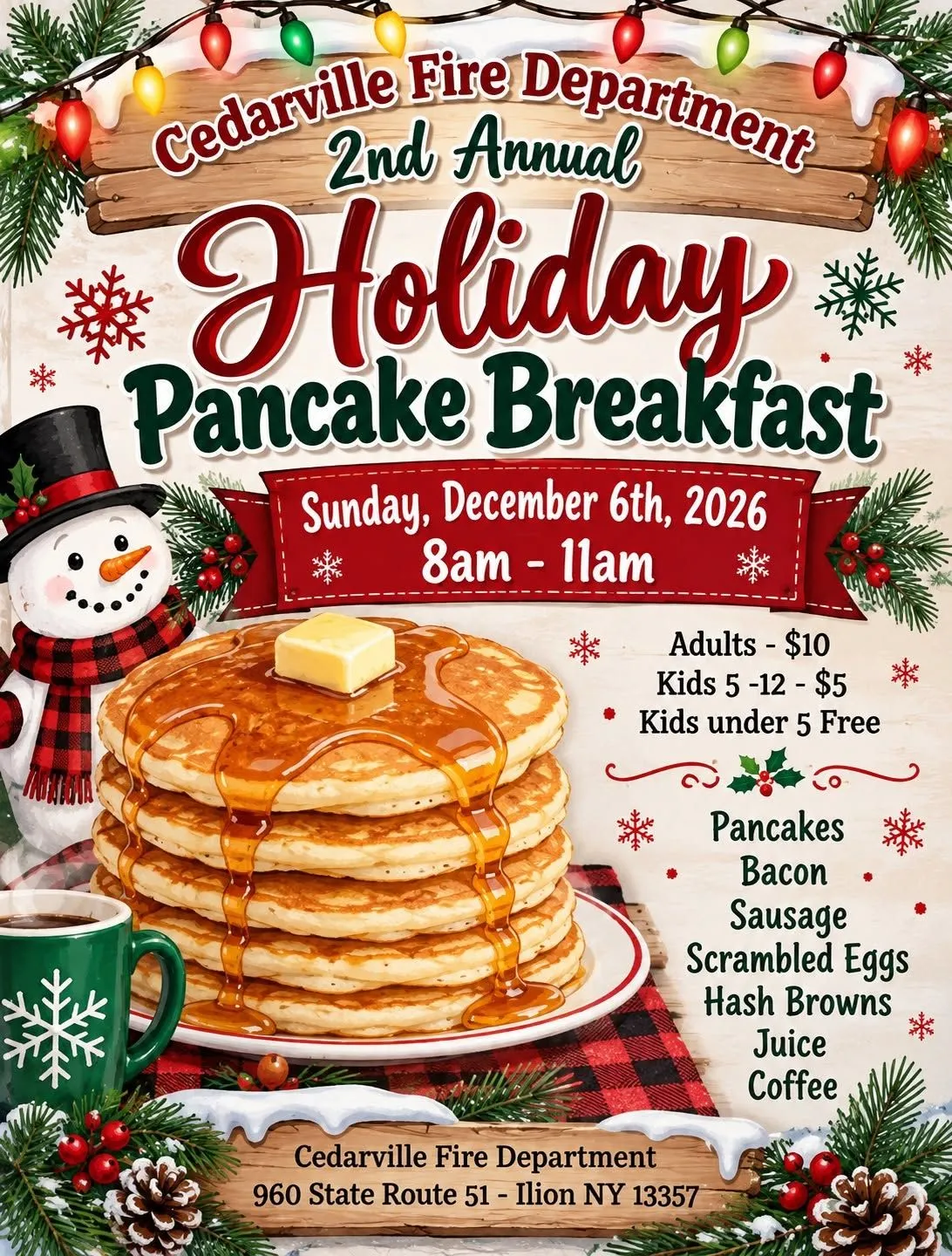 2nd Annual Holiday Pancake Breakfast