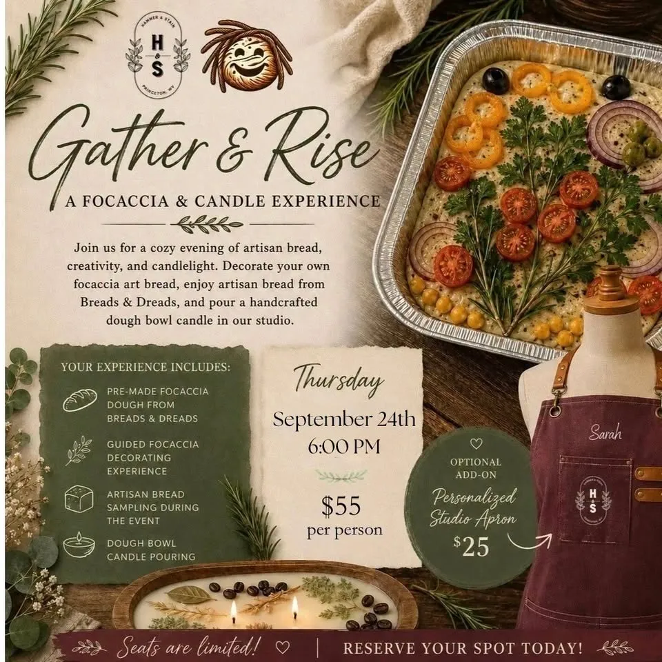 Gather & Rise: A Focaccia & Candle Experience