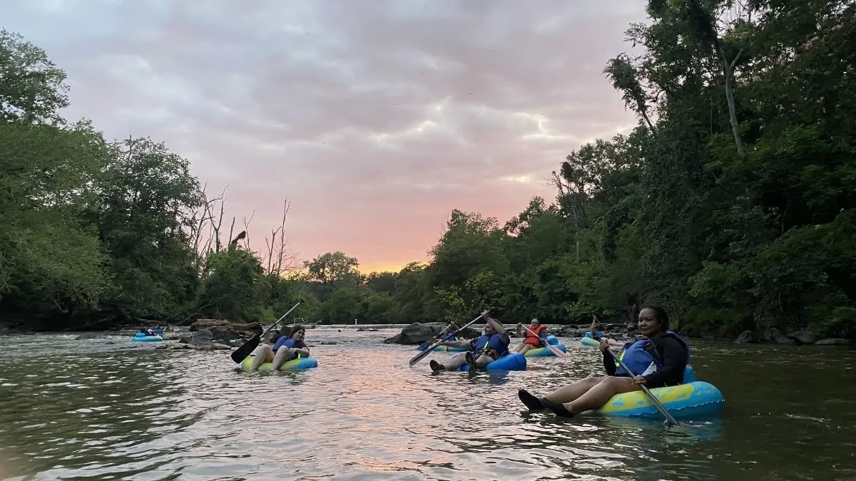 Sunset Tube Float