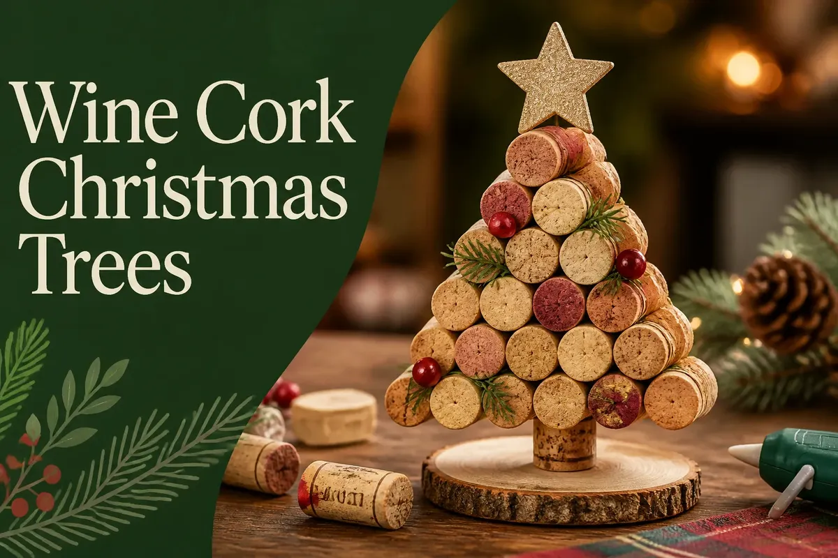 Wine Cork Christmas Trees