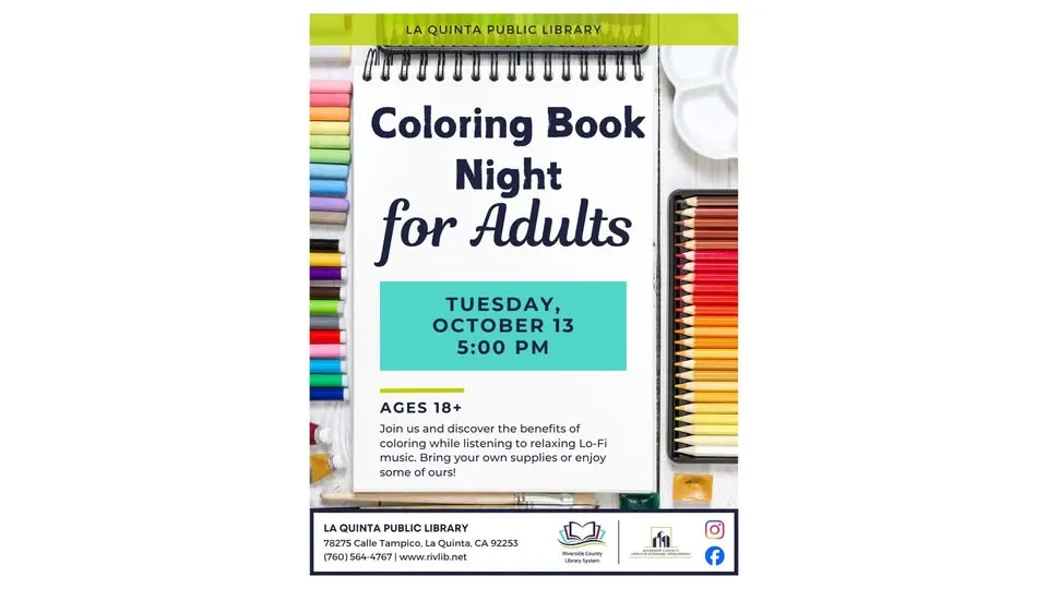 Single Place Template Coloring Book Night for Adults