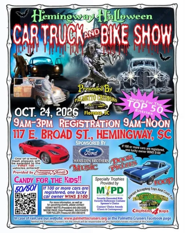Hemingway Halloween Car, Truck and Bike Show