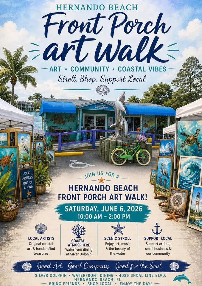 Hernando Beach Front Porch Art Walk