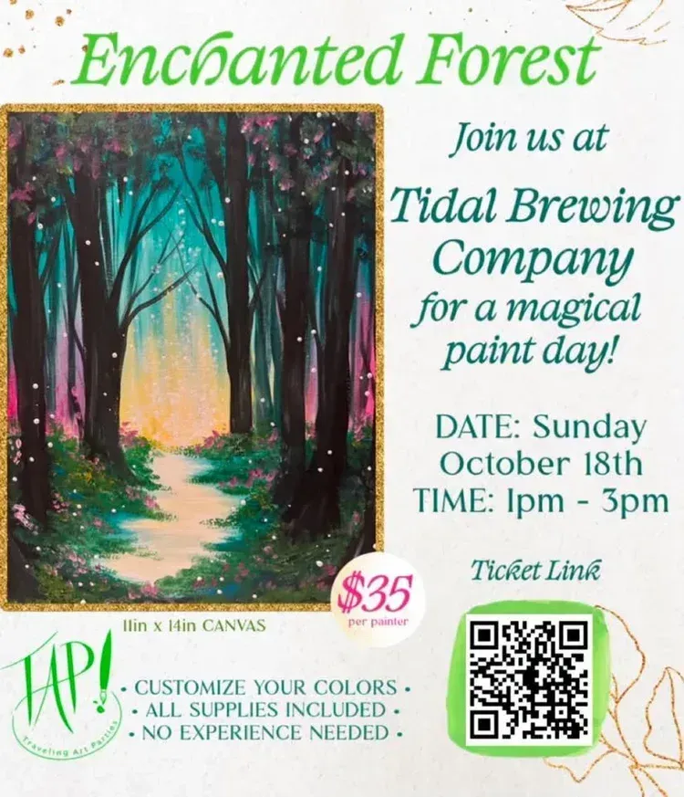 Enchanted Forest Paint Day with TAP