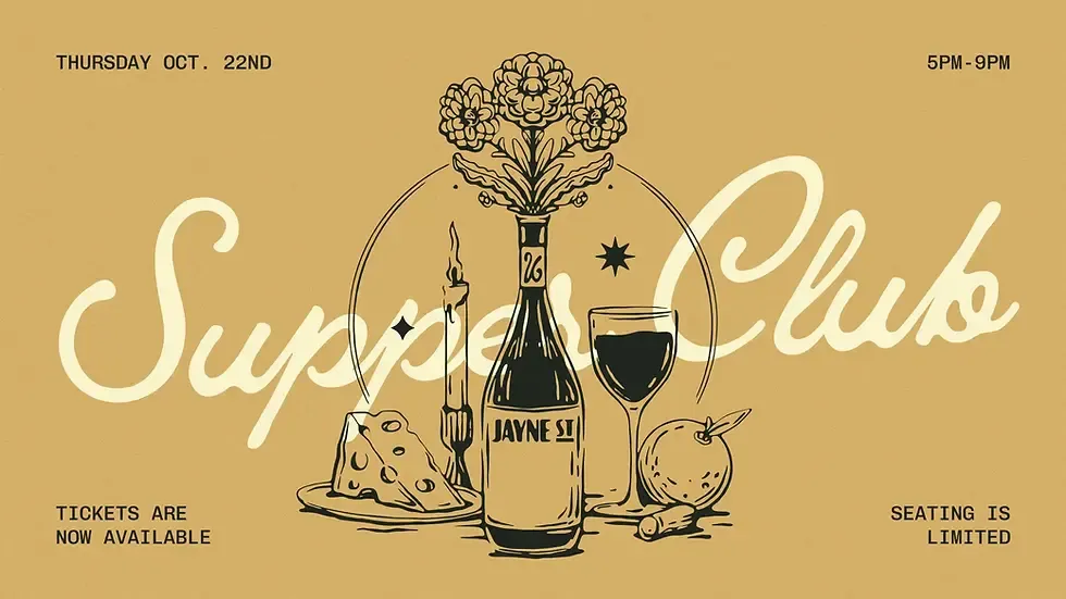 SUPPER CLUB | FALL 2026