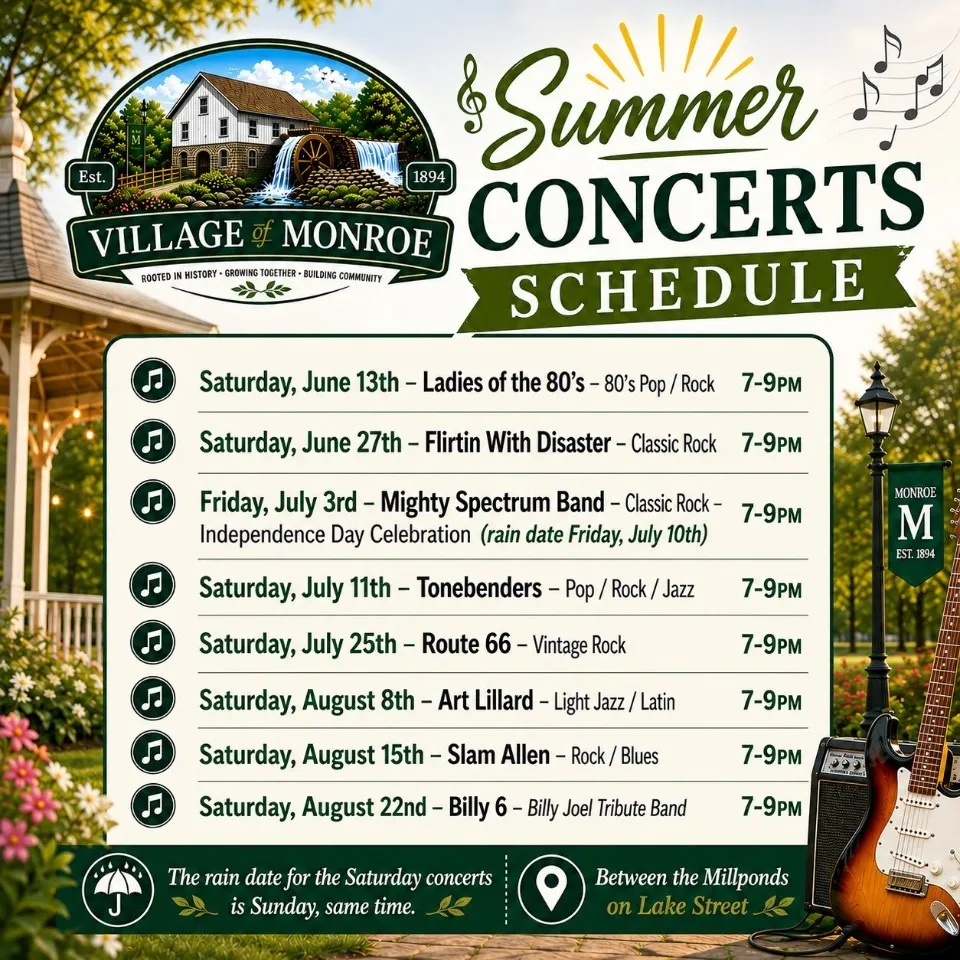 Village of Monroe Summer Concert Series