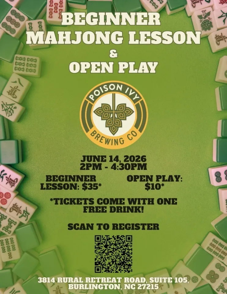 Beginner Mahjong Lesson and Open Play with Sarah Freeman