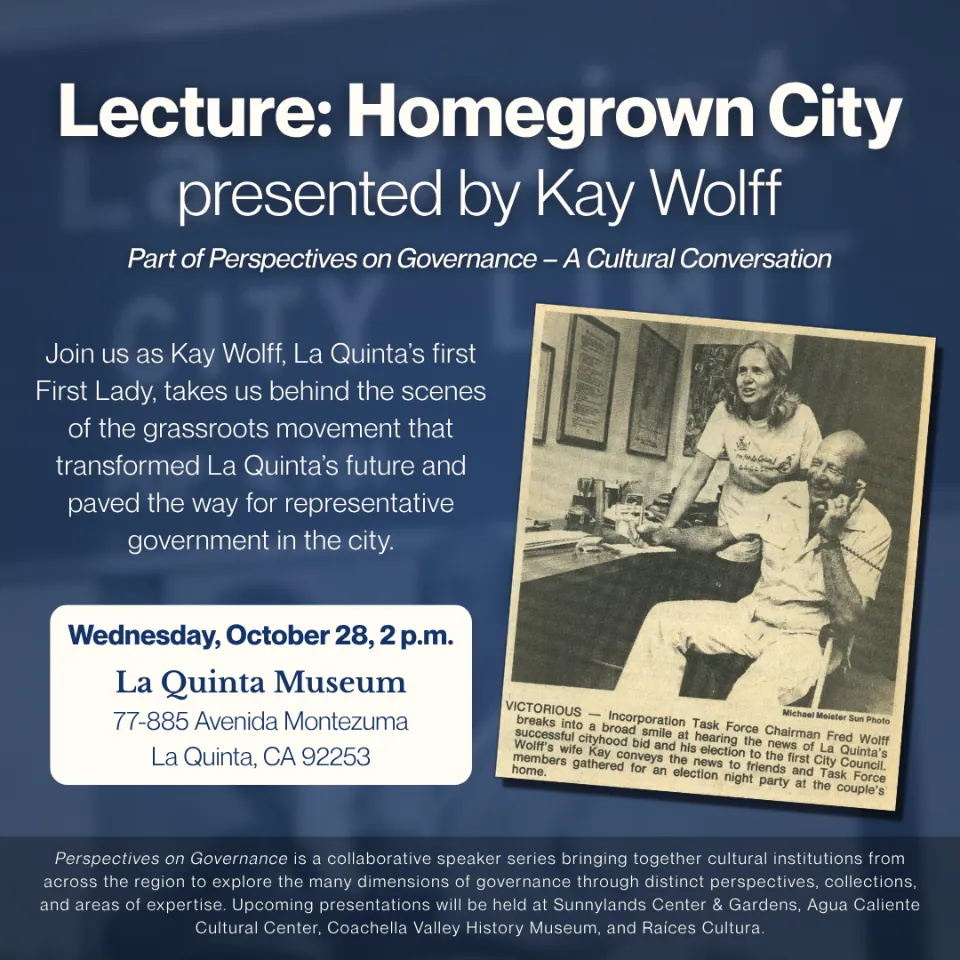 Lecture: Homegrown City, presented by Kay Wolff