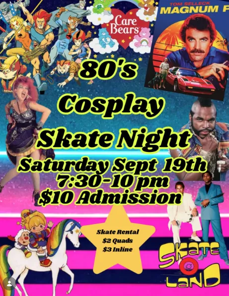80's Cosplay Skate Night