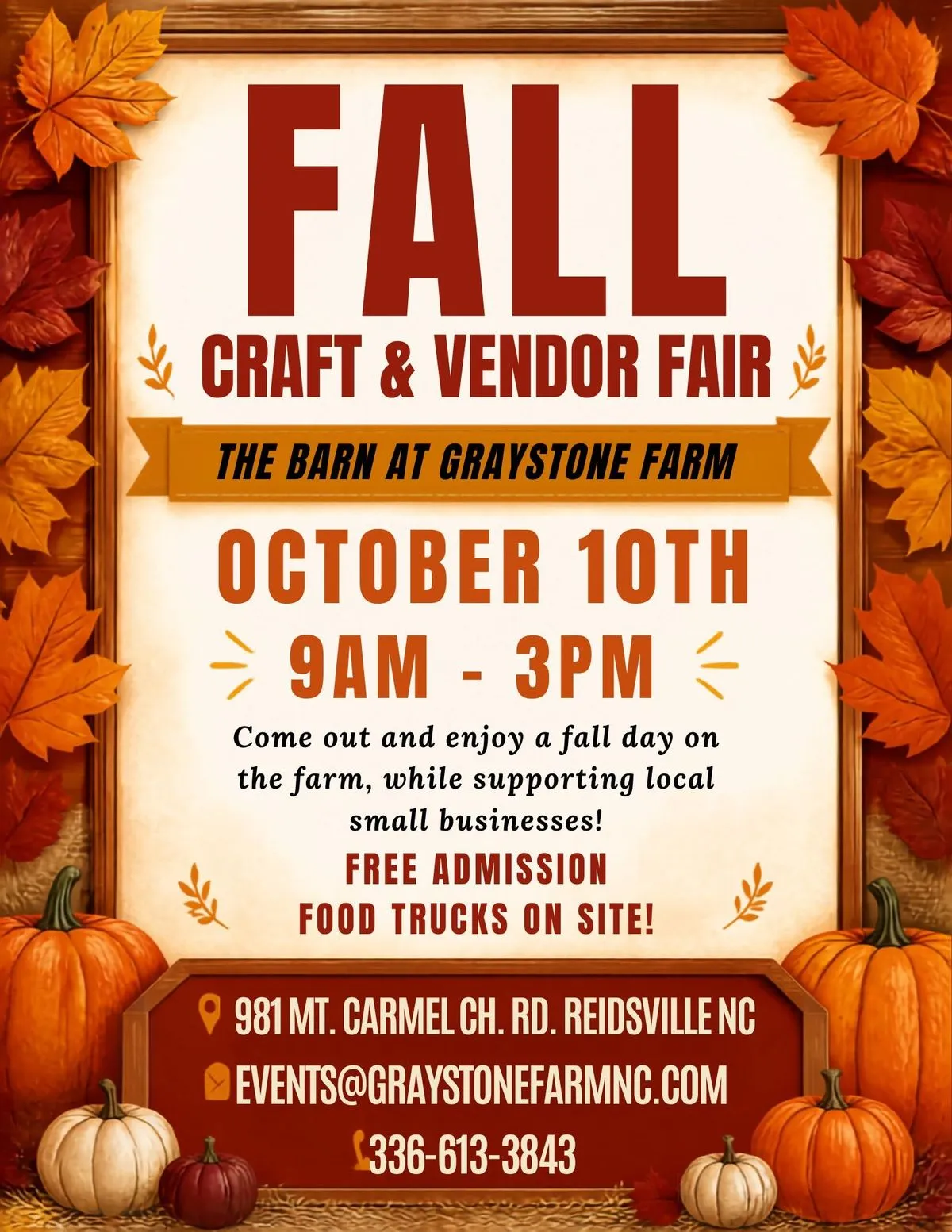 Fall Craft & Vendor Fair