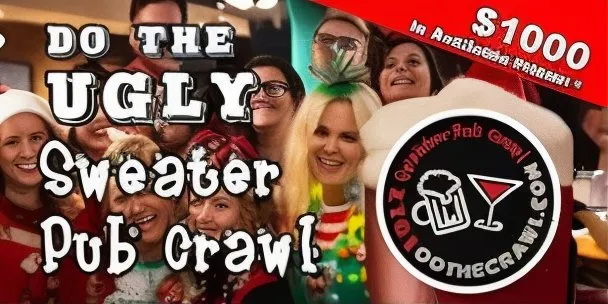 Do The Ugly Sweater Pub Crawl in Beaumont!