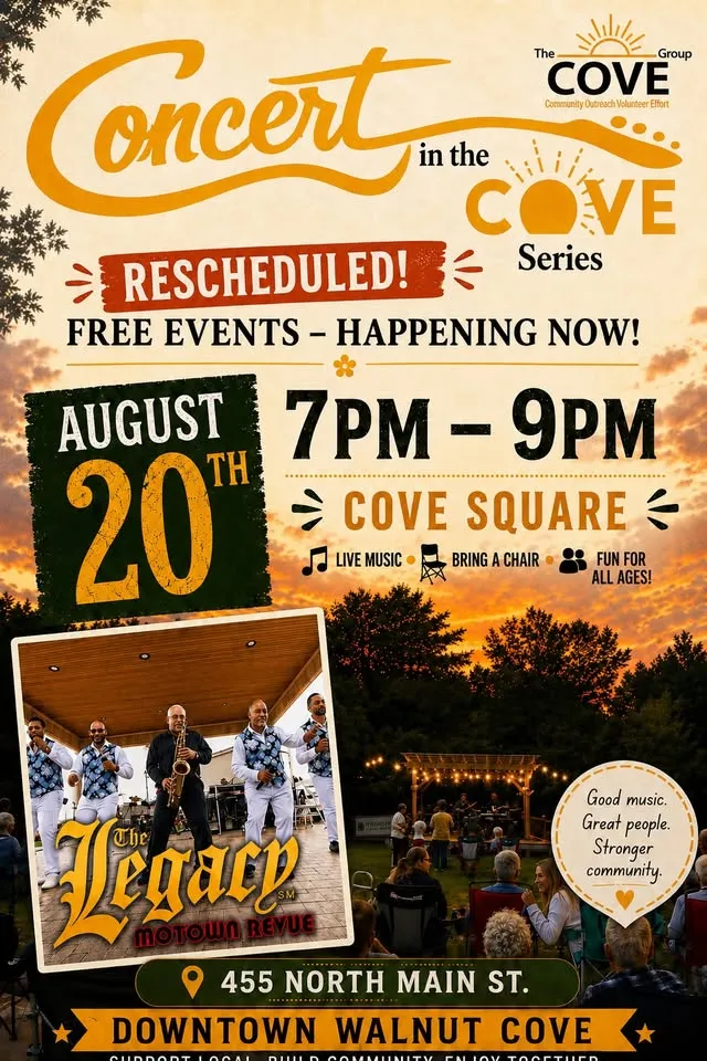 Concert in Cove Square with the Legacy Motown Revue