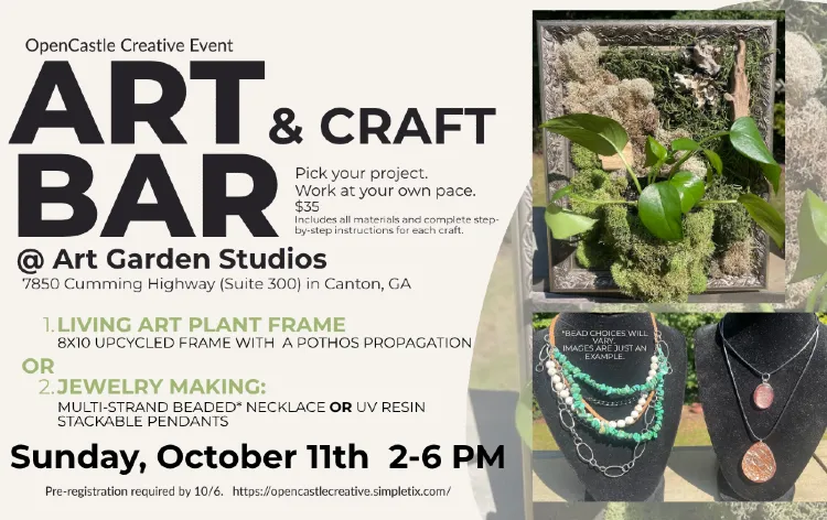 Art & Craft Bar - October 2026