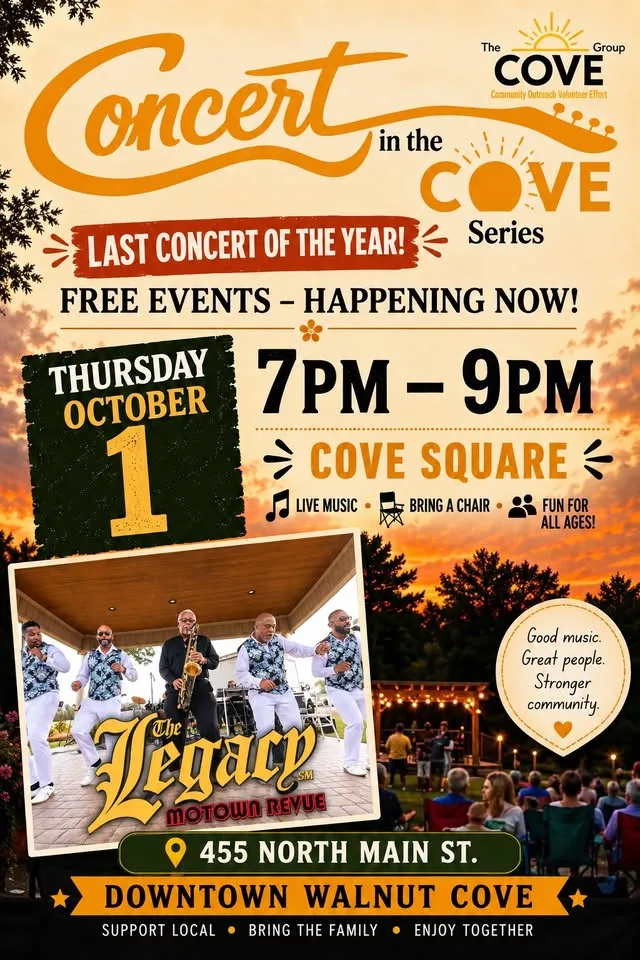 Concert in the Cove Series with The Legacy Motown Revue
