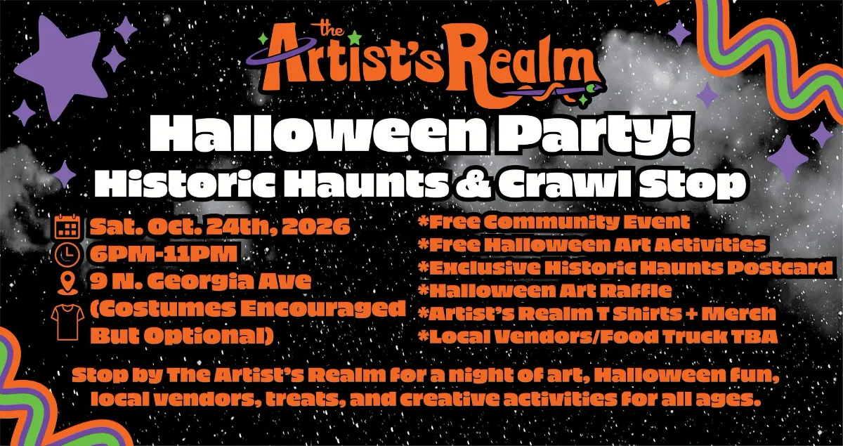 The Artist's Realm Halloween Party! Historic Haunts Hunt & Crawl Stop