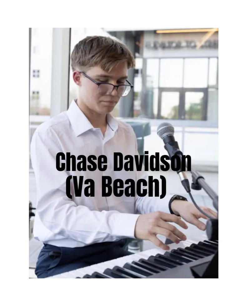 Chase Davidson in the brewery courtyard