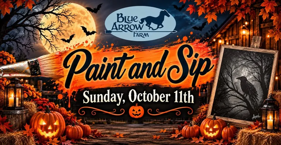 Halloween Paint and Sip Event at Blue Arrow Farm
