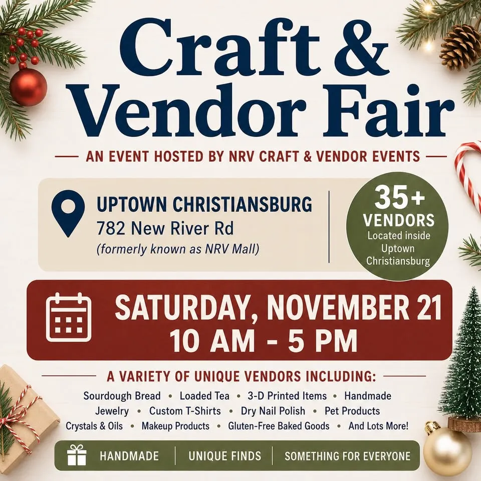 Craft & Vendor Event at Uptown C’burg